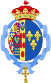 Coat of arms of Princess Anne, Duchess of Calabria (Spanish Heraldry).svg