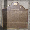 Landmark #883 plaque in Town Hall Park