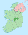 Island of Ireland location map Offaly.svg
