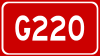 China National Highway 220 shield