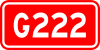 China National Highway 222 shield