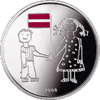 Latvia-90th Anniversary of Latvia's Statehood (reverse).png