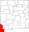 State map highlighting Hidalgo County