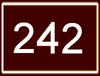 Route 242 shield