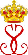 Royal Monogram of Princess Stephanie of Monaco.svg