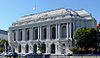 Photograph of the grand War Memorial Opera House, one of several structures in the San Francisco Civic Center. It was in the Opera House where the United Nations Charter was signed.