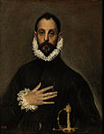 El caballero de la mano en el pecho, by El Greco, from Prado in Google Earth.jpg