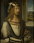 Selbstporträt, by Albrecht Dürer, from Prado in Google Earth.jpg