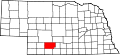 State map highlighting Frontier County