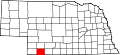 State map highlighting Hitchcock County