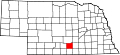 State map highlighting Kearney County