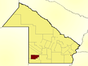 location of Dos de Abril Department in Chaco Province