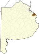 location of Magdalina Partido in Buenos Aires Province