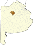location of 9 de Julio in Buenos Aires Province