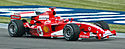 Schumacher (Ferrari) in practice at USGP 2005.jpg