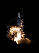 The launch of MESSENGER on a Delta II launch vehicle