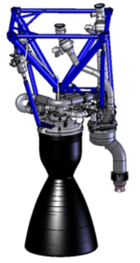 SpaceX Merlin 1A (shown)