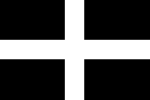 St Piran's Flag of Cornwall