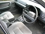 Grey automobile interior