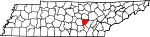 State map highlighting Van Buren County