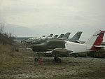 Montenegrian air force Utva 75 at golubovci airbase.JPG