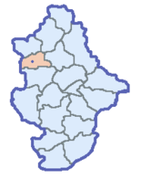 The Dobropilsky Raion on the map of Donetsk Oblast.