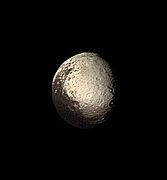 Two-toned Iapetus from Voyager 2, August 22, 1981