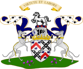 Earl of Dundonald Coat of Arms quartered with Blair.svg