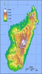 Madagascar – large island off the southeast coast of Africa