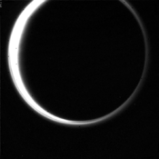 Titan occultation of the Sun from 0.9 million km