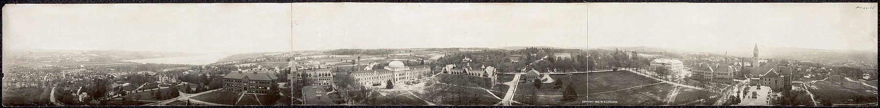 Panorama of Cornell University campus