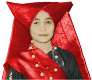 Minangkabau woman dressed in traditional clothes