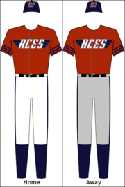 Melbourne Aces' home and away uniforms.