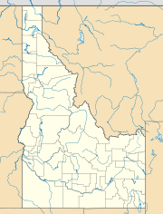 Map showing the location of Minidoka National Historic Site