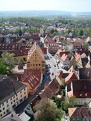 Nördlingen, south view from the church tower Daniel