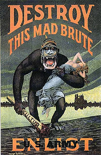 'Destroy this mad brute' WWI propaganda poster (US version).jpg