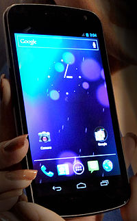 The Galaxy Nexus smart phone