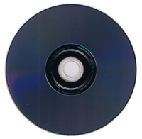 Reverse side of a HD DVD