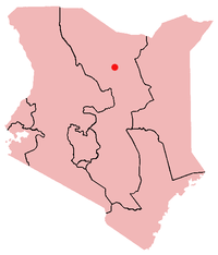 Location of Marsabit in Kenya
