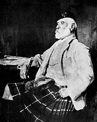 A black and white image of Norman Magnus MacLeod of MacLeod, which dates sometime before 1906.
