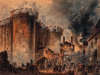 The storming of the Bastille, 14 July 1789