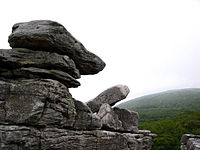 Rock formation in Dolly Sods
