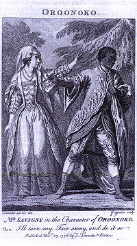 Illustration of a 1776 performance of Oroonoko.