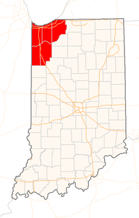 Map of Northwest Indiana