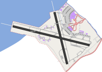 Map of the airport after the completion of both phases.