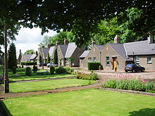 Traditional garden city style "workers" housing set in mature landscaping