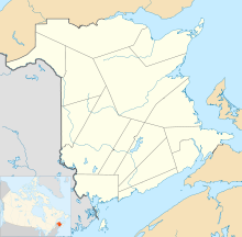 Minto, New Brunswick is located in New Brunswick
