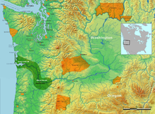 Chinook people lived on both sides of the lower Columbia River from a mountain range east of Portland, Oregon, to the river's mouth on the ocean.