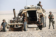 MO-120-RT-61 and Véhicule Tracteur de Mortier 120 during Operation Desert Shield