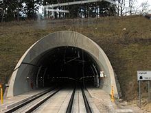 The Irlahülltunnel (7260 m) is one of the longest and steepest (20 permille) rail tunnels in Germany